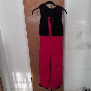 Rossignol Red and Black Ski Bib jumpsuit size 8
